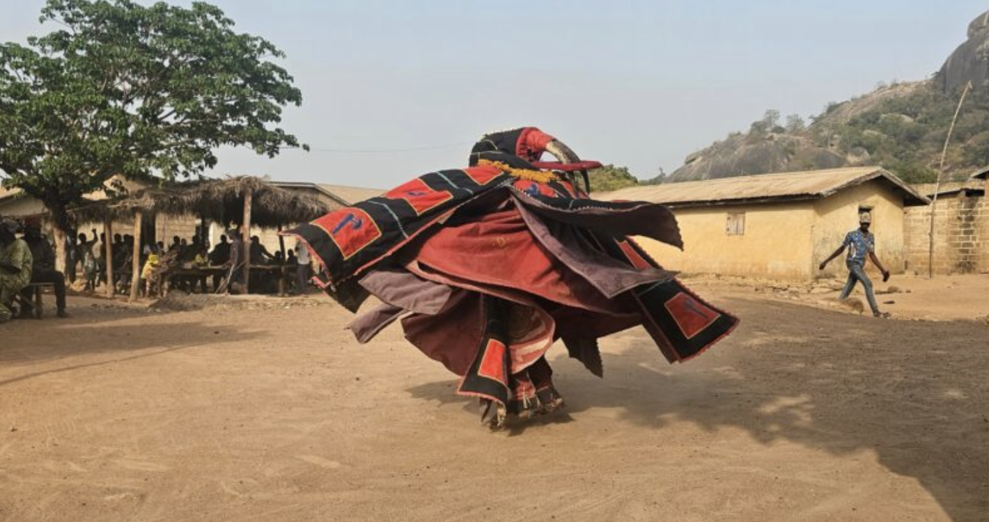 Voodoo and animism in Benin – Egungun masks performance